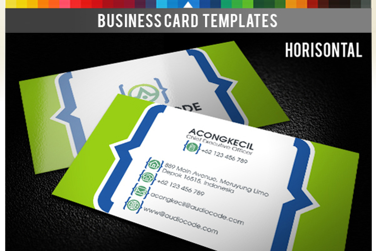 Premium Business Card - Audio Code, a Business Card Template by Acongraphic