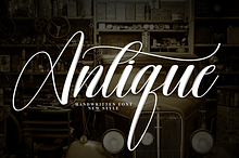 Antique | Script Font