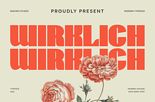 Wirklich - Vintage Sans Serif Typefa