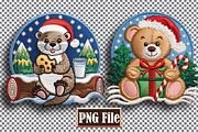 Christmas Animal Embroidery Clipart, a Seasonal Illustration by protabsorkar11 (Thumbnail 9 of 10)