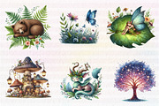 Magic Forest Clipart, an Illustration by CreationArt (Thumbnail 2 of 6)