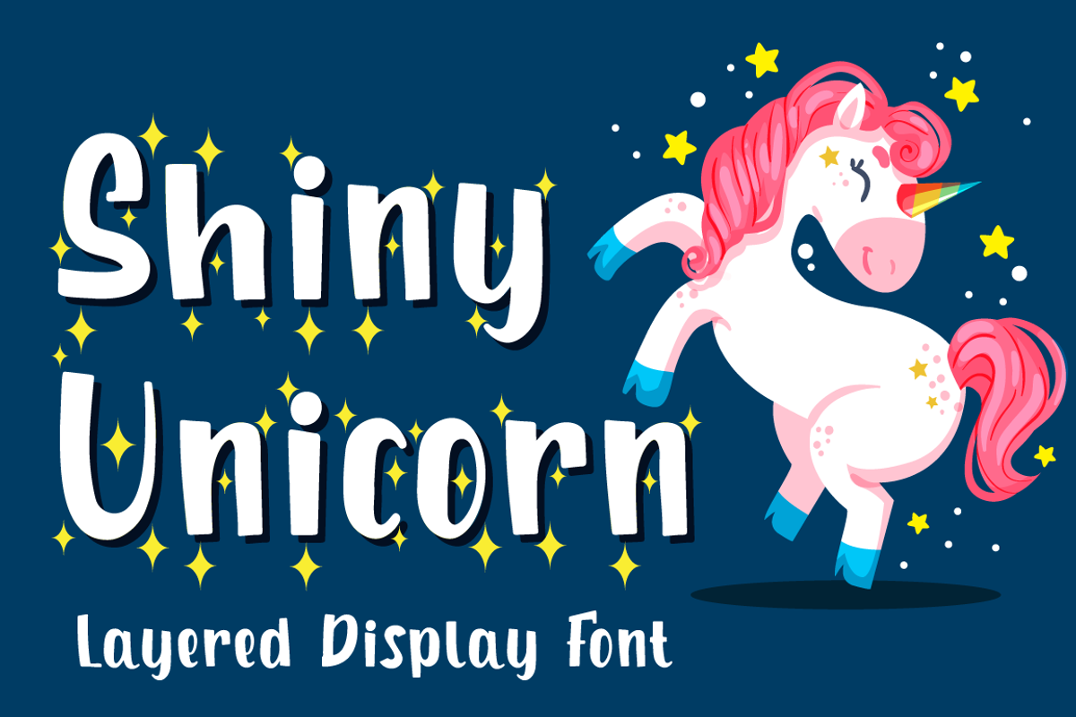 Shiny Unicorn - Display Font, a Font by Attype (Photo 1 of 8)