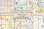 Watercolor Happy Easter Seamless Pat, a Texture Illustration by DreamPrint404 (Thumbnail 1 of 3)