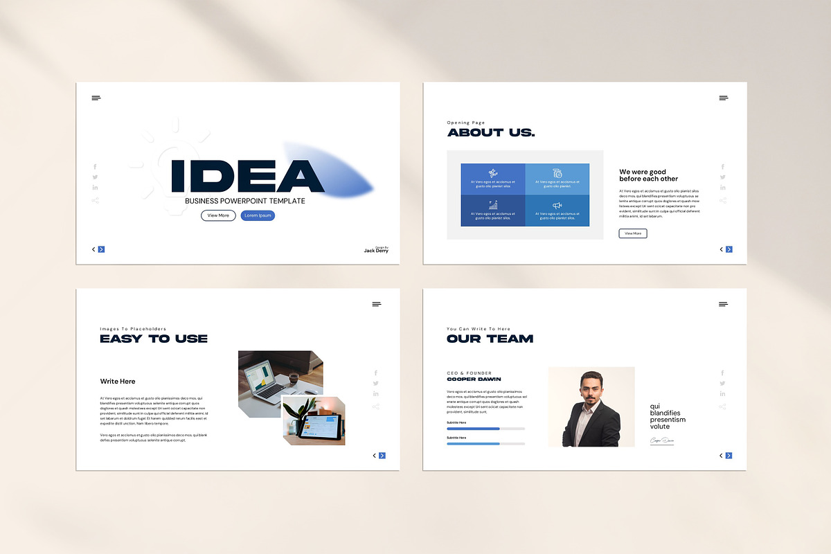 Idea Presentation Template, a Presentation Template by evgenystudio (Photo 4 of 8)