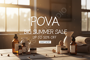 Pova | Elegant Modern Serif Typefac, a Serif Font by Astuti Studio (Thumbnail 6 of 16)