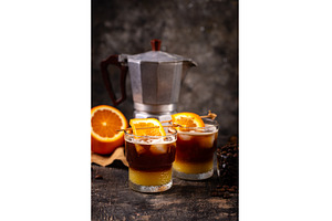 Coffee with orange juice or bumble, a Food & Drink Photo by Yulia Furman