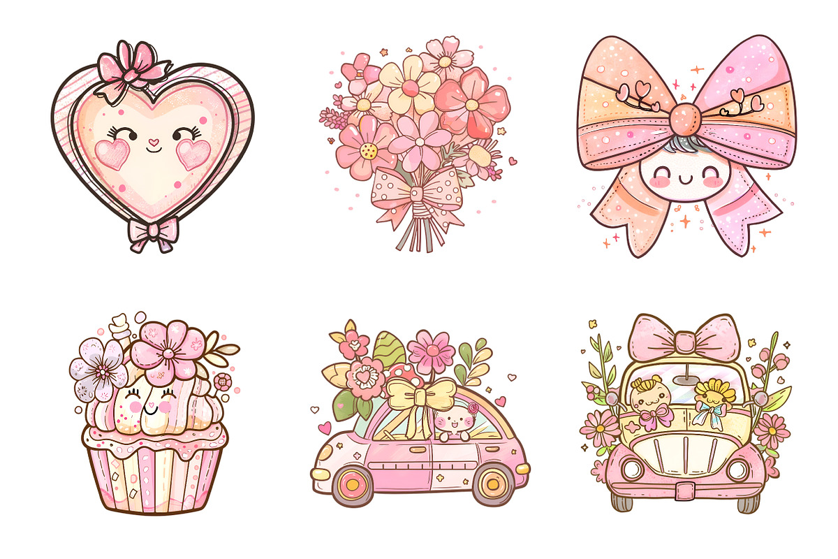 Retro Mothers Day Clipart, an Illustration by SinaCreation (Photo 4 of 11)