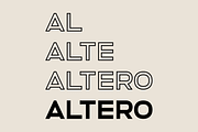 Altero – Font Family, a Font by Stefano Giliberti (Thumbnail 1 of 10)