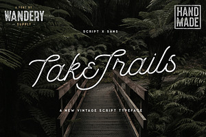 TakeTrails Script Vintage Typeface