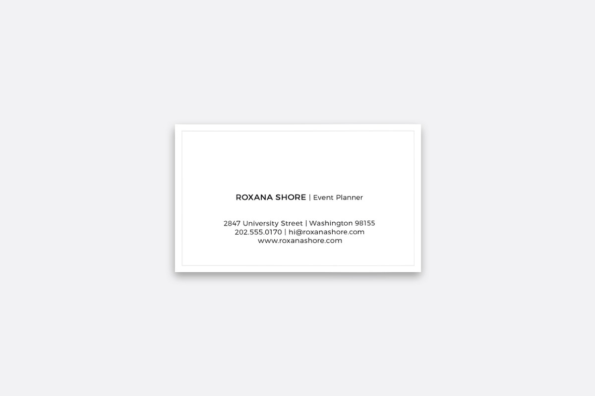 Shore Business Card, a Business Card Template by Amber Meyer Studio (Photo 3 of 3)