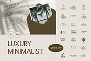 Luxury Minimalist Logo Kit, a Branding & Logo Template by Poetjoek Creative (Thumbnail 1 of 11)