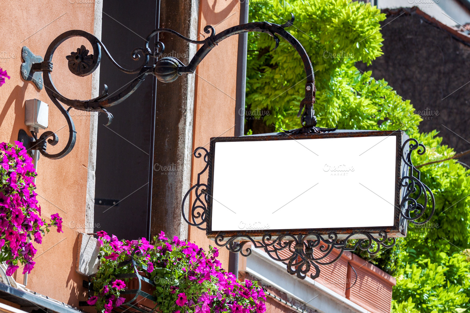 Blank outdoor signage mockup, a Business Photo by BOOCYS