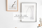 Wooden mockup, Mock ups, white frame, a Mockup by VISTYLE STUDIO (Thumbnail 1 of 2)