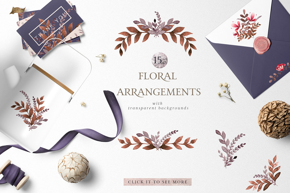Folkloric Floral Set, an Illustration by TL Design (Photo 7 of 9)