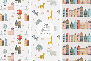 Little Adventure. Clipart & Patterns