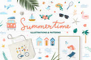 Summertime Illustrations & Patterns, an Illustration by Redchocolate (Thumbnail 1 of 12)