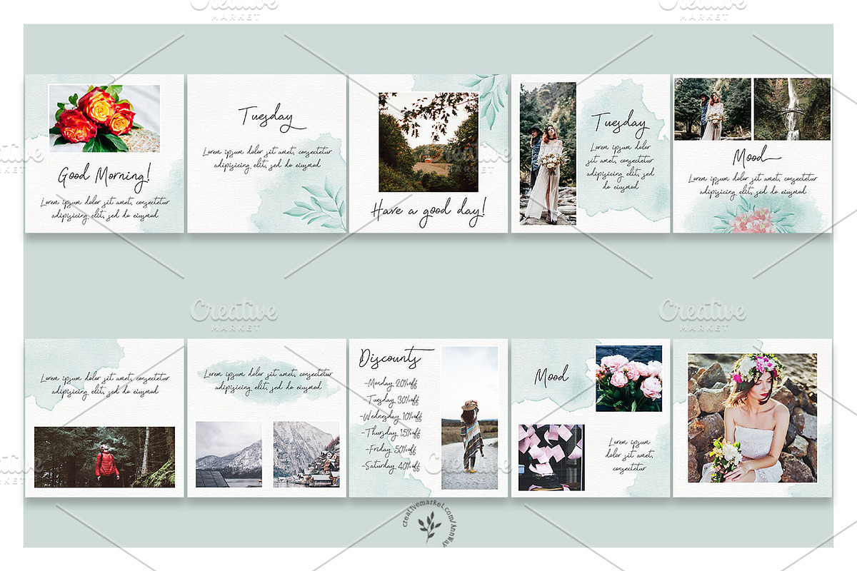 Bella | Social Media Pack, a Social Media Template by Blossom (Photo 2 of 5)