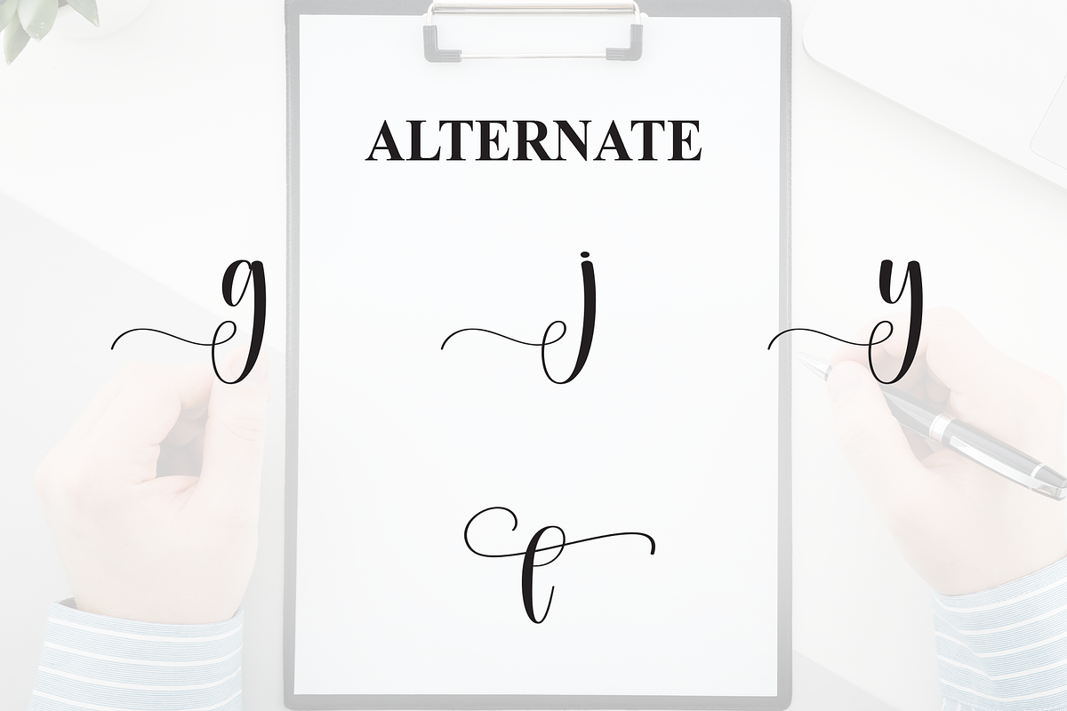 Listing | Script Font, a Handwritten Font by Scratchones (Photo 8 of 9)