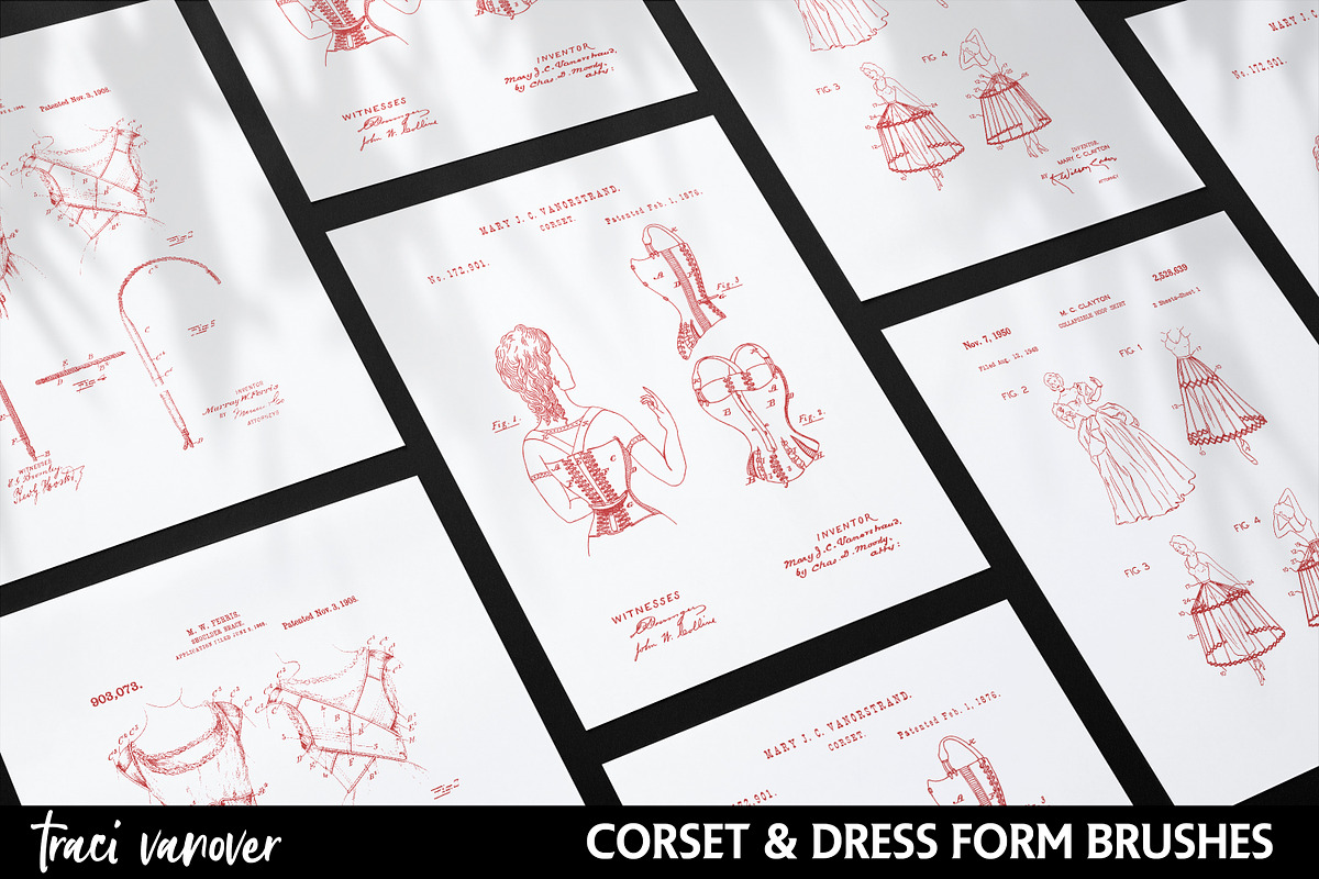 Corset & Dress Form Patent Brushes 2 preview 4