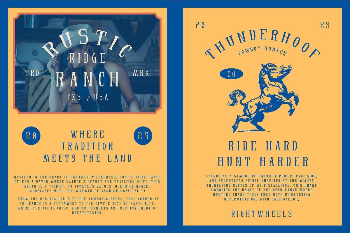 KADILAC - Retro Serif Font, a Font by Rightwheels (Photo 7 of 10)