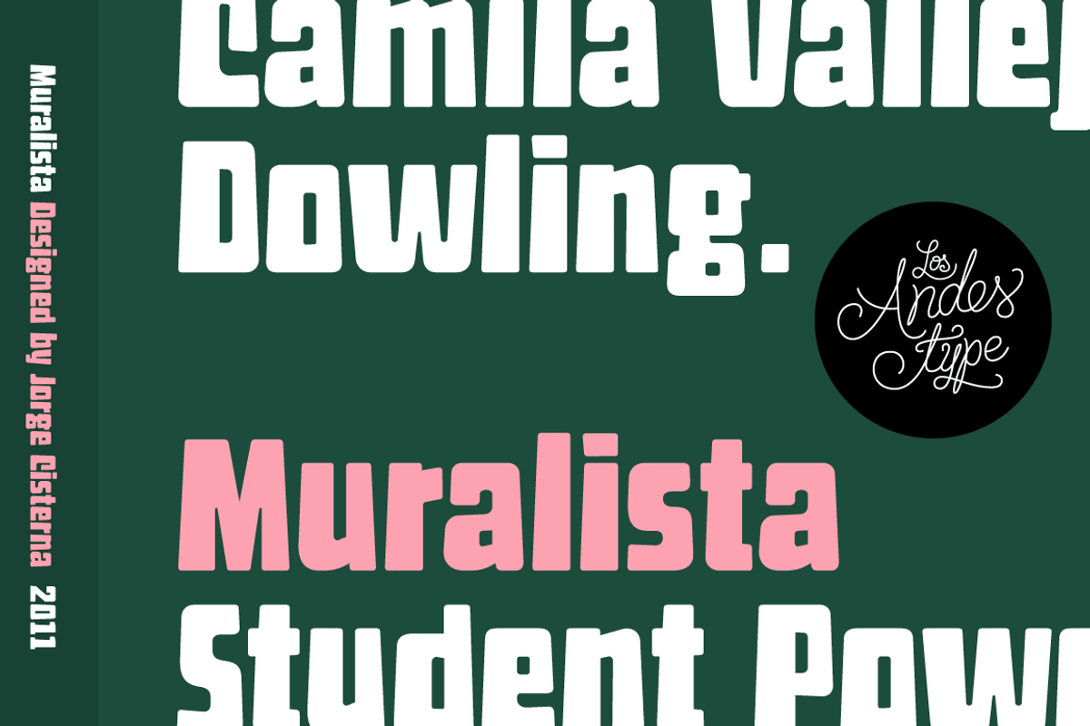Muralista, a Sans Serif Font by Los Andes Type (Photo 1 of 3)