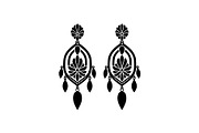 Vintage Filigree Earring SVG Bundle, an Object Graphic by jahid234 (Thumbnail 4 of 13)