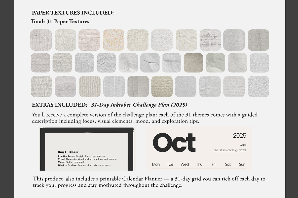 The Inktober Challenge Procreate Kit, a Brush Add-On by Digi Life (Photo 6 of 8)