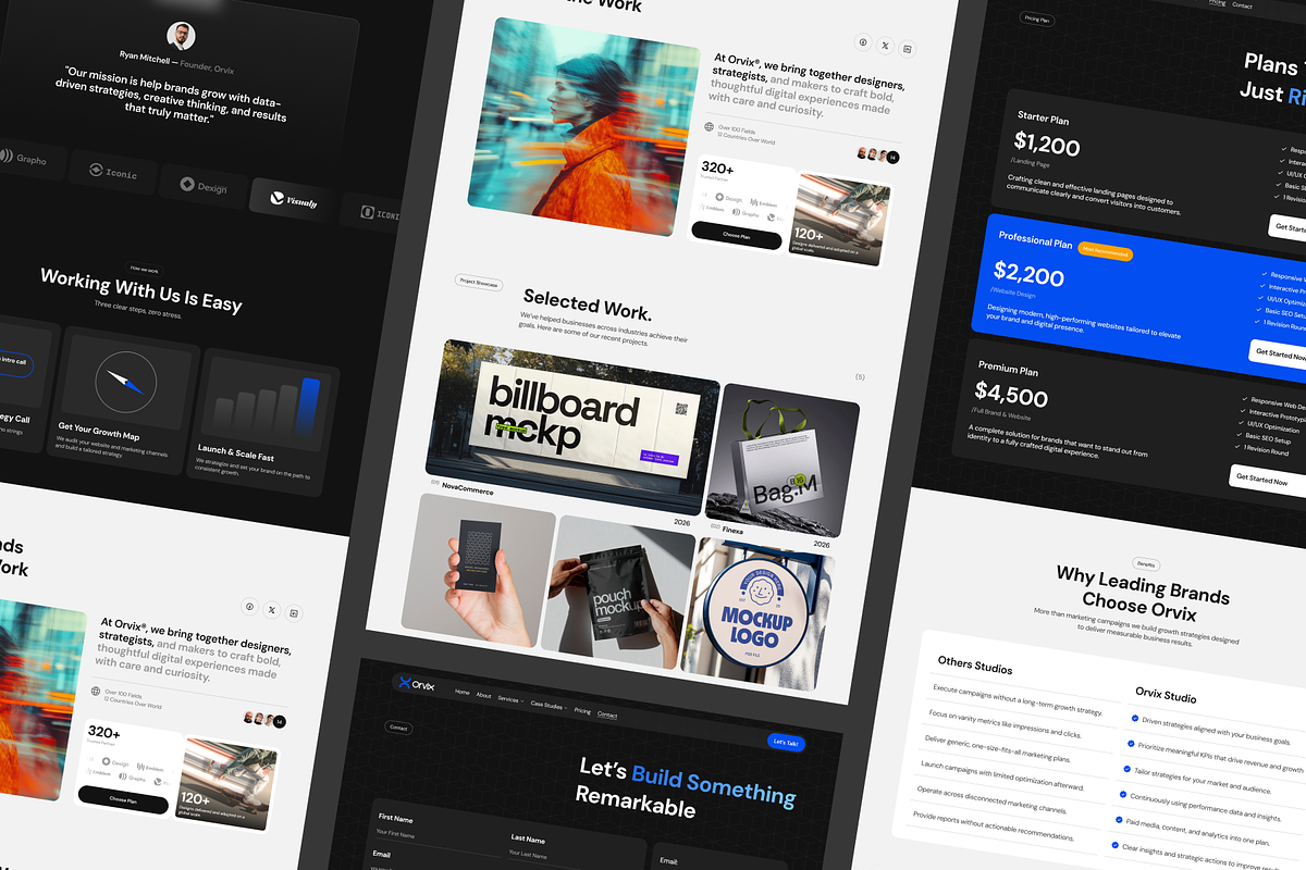 Orvix - Marketing Agency Website, a Landing Page Template by SLAB! Design (Photo 4 of 5)