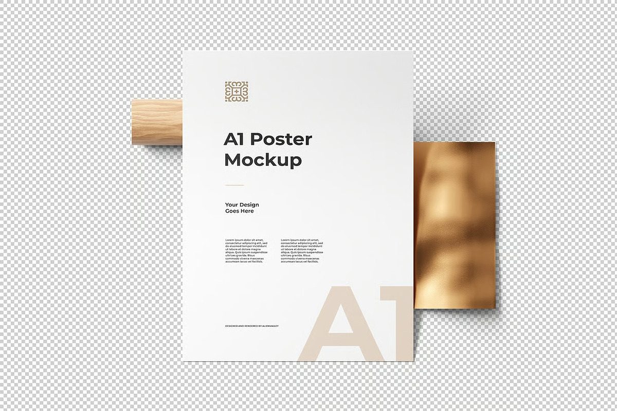 A1 Poster Mockup, an Advertising Mockup by zpackcreative (Photo 4 of 4)