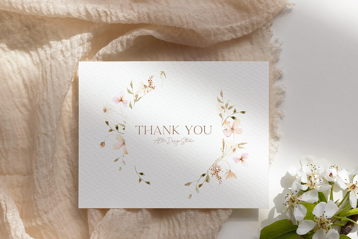 Watercolor Summer Wildflowers, a Decorative Illustration by Altea Design Studio (Photo 13 of 13)