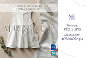 Kids Dress Mockup Fabric PSD Clothin, a Shirt Mockup by Mie Mockup Studio (Thumbnail 1 of 8)