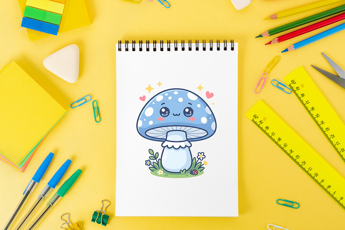 Cute Mushroom Png, an Object Illustration by Forhadx5 (Photo 10 of 11)
