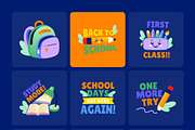 Back to School Flat Stickers Bundle, an Education Illustration by Brickclay (Thumbnail 11 of 14)