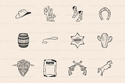 Wild West Hand Drawn Illustration, an Object Graphic by LineByLine (Thumbnail 2 of 2)