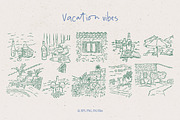 Mediterranean Vacation Illustrations, an Object Graphic by DesignThatMatters (Thumbnail 9 of 12)