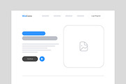 Wireframe Landing Page Template, a Landing Page Template by ContestDesign (Thumbnail 2 of 7)