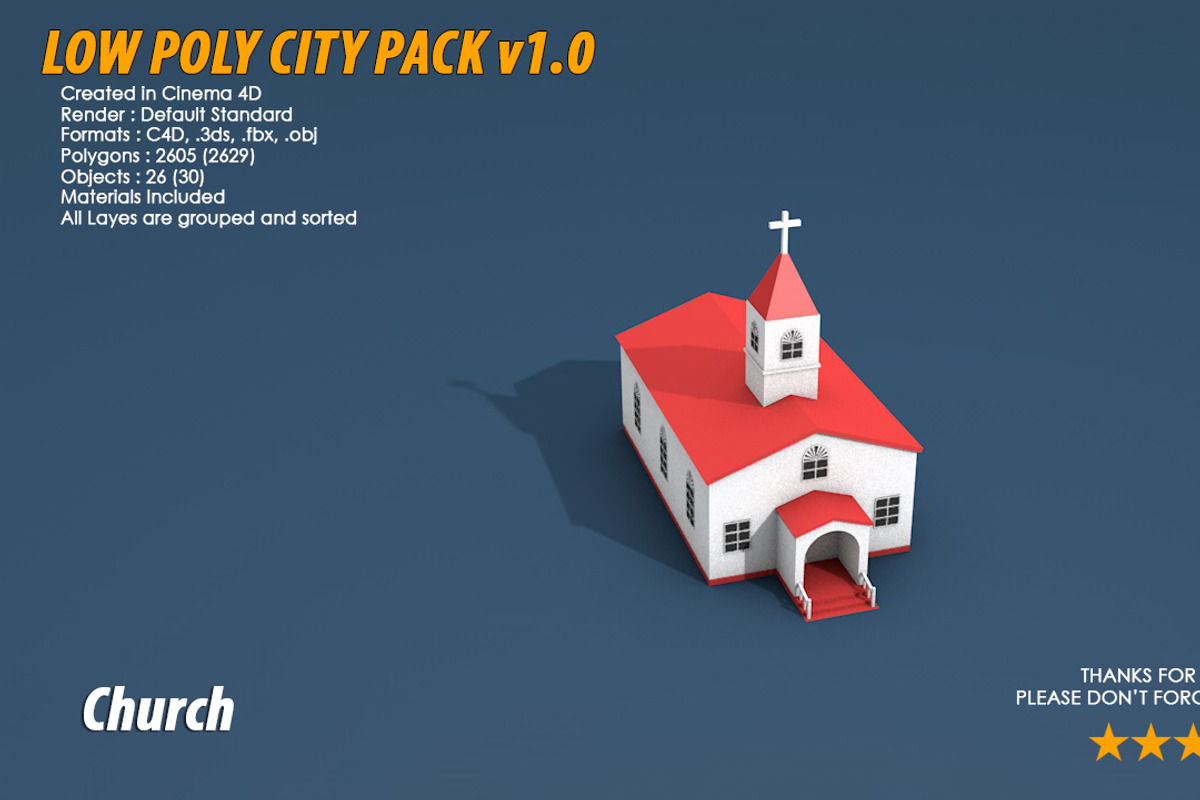 Low Poly City Pack 1, an Architecture 3D Model by multimedia4ds (Photo 20 of 40)