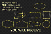 Retro geometric frame signboard EPS, an Object Graphic by MariiaVD (Thumbnail 6 of 8)