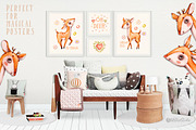 Forest Nursery Watercolor clipart, an Animal Illustration by UlitkaStudio (Thumbnail 5 of 8)