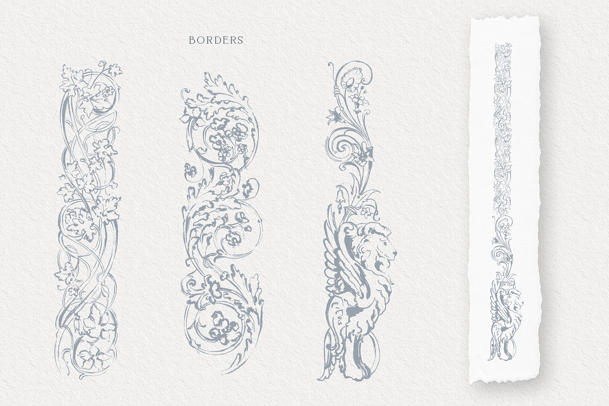 Baroque fine art clipart collection, an Illustration by Sensual Art (Photo 11 of 12)