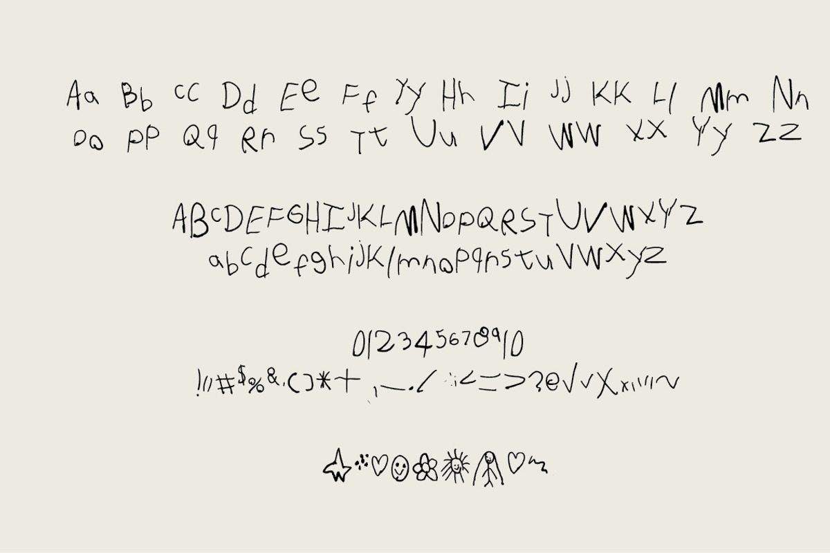Maya / Kids Handwriting Font, a Font by sarahgrodriguez (Photo 2 of 2)