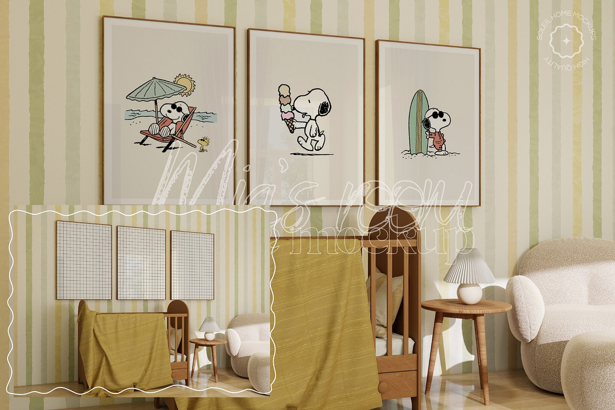 MIA | Cute Nursery Frame Mockup Set, a Household Mockup by SoleilHomeMockups (Photo 11 of 13)