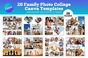 Family Photo Collage Canva Template, a Poster Template by Snapybiz (Thumbnail 1 of 9)