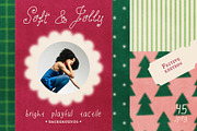 Soft & Jolly Holiday Backgrounds, a Background Graphic by DigARTbyHavroshka (Thumbnail 1 of 12)
