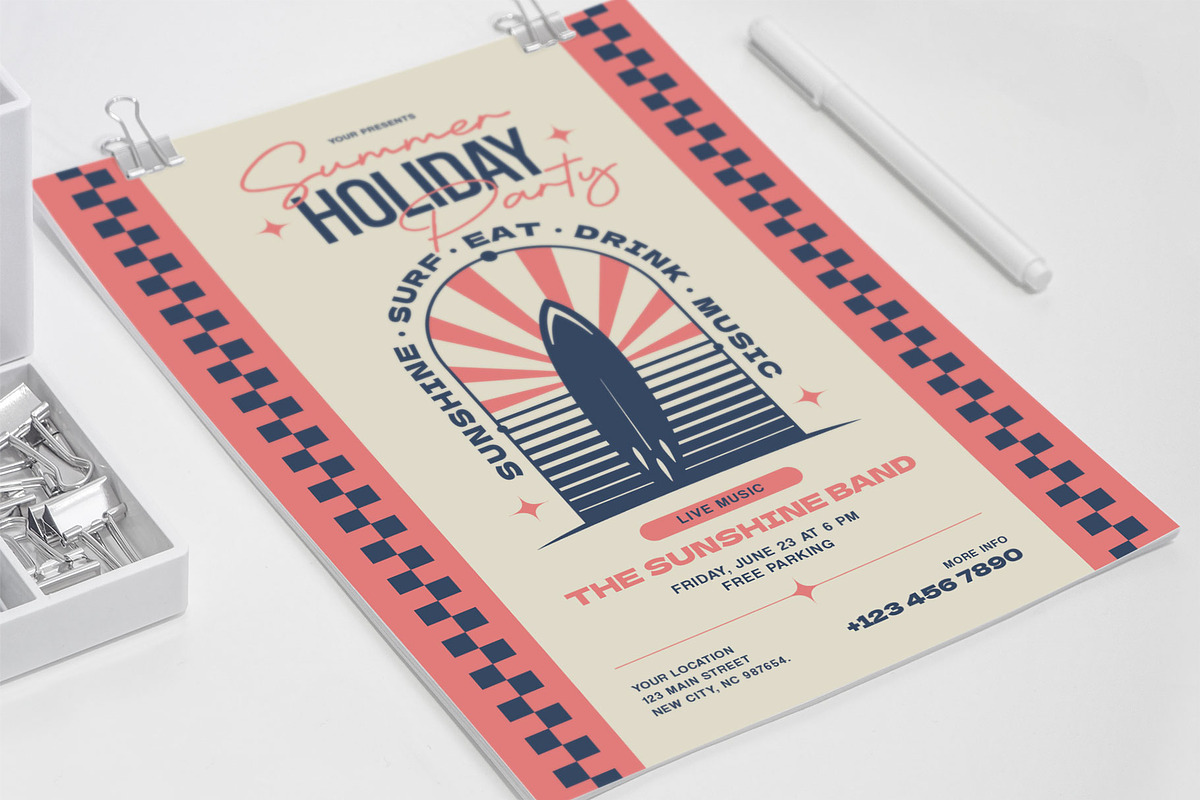 Summer Holiday Party Surf, a Flyer Template by Me55enjah Design (Photo 4 of 4)