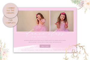 PSD Photo Session Card Template 74