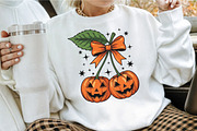 Pumpkin Cherries Halloween Bow Fall, an Illustration by Craft Nest (Thumbnail 3 of 7)