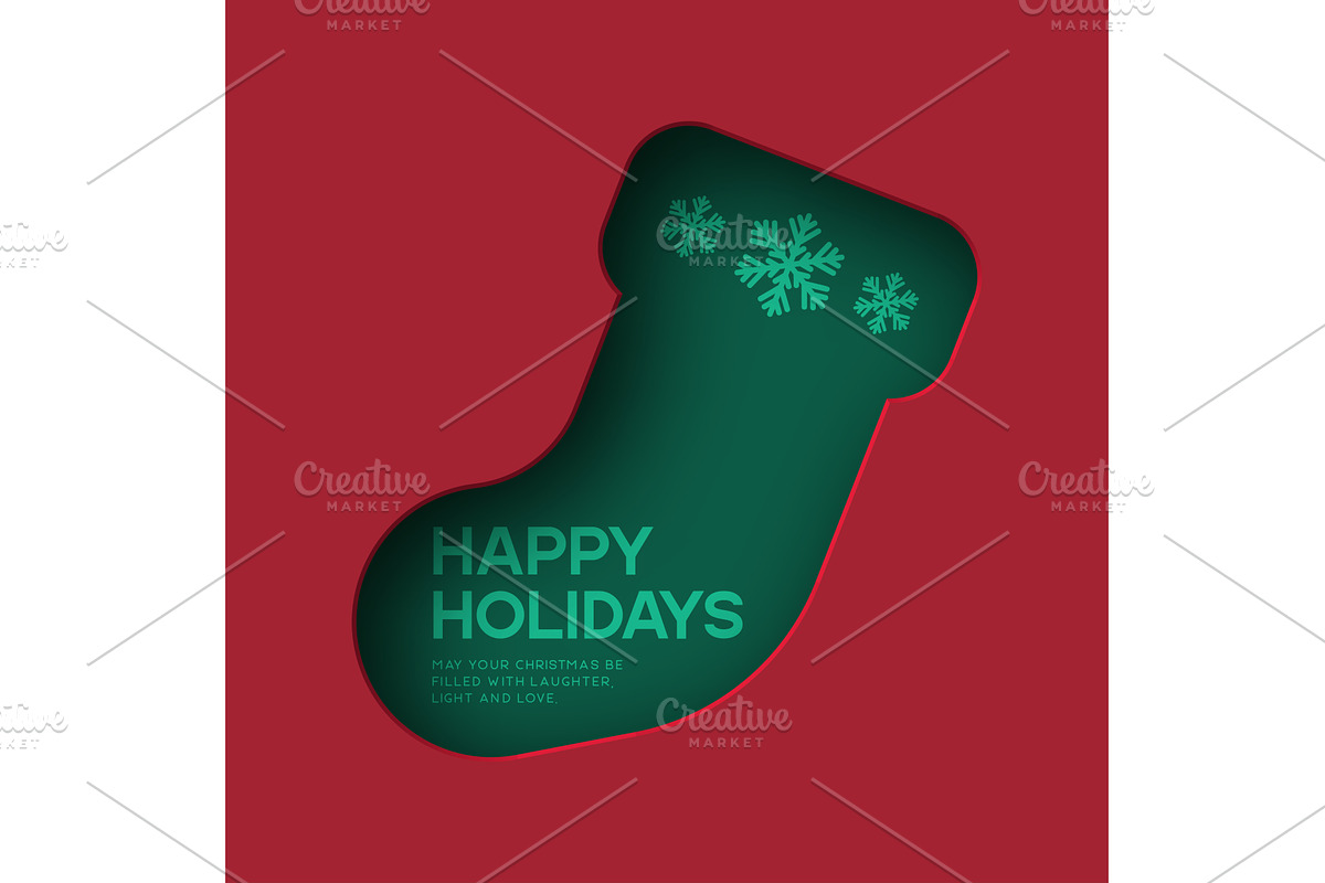 Christmas greeting card, an Object Illustration by Liudmyla Matviiets