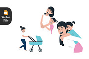 Mother’s Day 21 Vector illustration, a Seasonal Illustration by Peacock_design (Thumbnail 6 of 8)