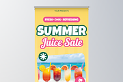 Summer Juice Sale Roll Up Banner, a Flyer Template by Annora Studio (Thumbnail 3 of 6)